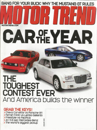 MOTOR TREND 2005 JAN - HENNESSEY 650R, SLR McLAREN
